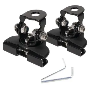 2PCS Universal LED Light Bar Mounting Brackets - Adjustable Hood Pillar Mounts, Led Work Light Mount Bracket Clamp Holder for Off-Road Jeep, Truck, SUV 4x4 - No Drill Install Vehicle
