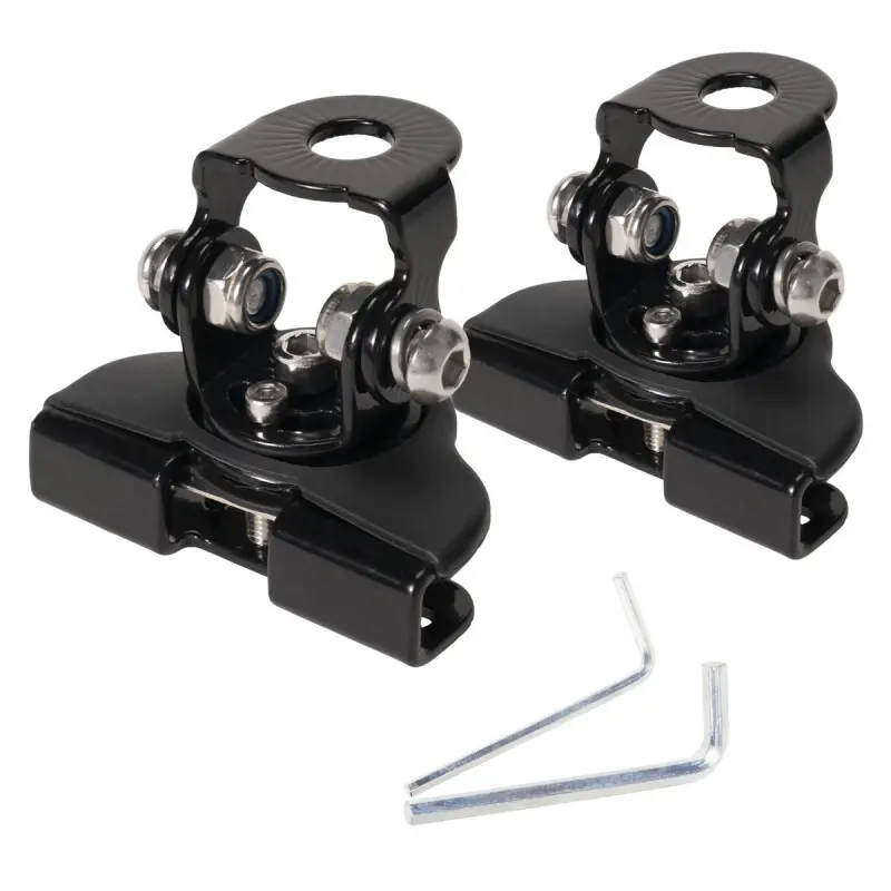 2PCS Universal LED Light Bar Mounting Brackets - Adjustable Hood Pillar Mounts, Led Work Light Mount Bracket Clamp Holder for Off-Road Jeep, Truck, SUV 4x4 - No Drill Install Vehicle