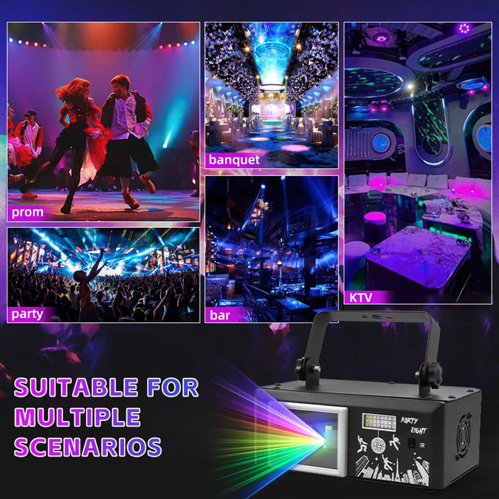 6IN1 Stage Laser Light Disco Party LED UV Stage Lighting System Club Stage Light 6IN1 Stage Laser Light Disco Party LED UV Stage Lighting System Club Stage Light