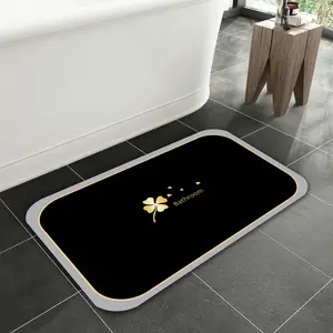 Non-slip Soft Floor Carpet Super Absorbent Diatomite Bath Mats with Rubber Backing Comfortable Quick Dry Rug for Bathroom Bedroom Kitchen Tub Perfect Holiday Decor for Halloween Christmas New Year Ideal Gift