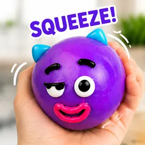 TPR Soft Rubber Dog Face Swap Squishy Squeeze Toy, Slow Rebound Face Changing Puppy Stress Ball, Smooth Hand Vent Sensory Fidget Squishies, Pocket Size Decompression Toy for Kids Adults Anxiety & Tension Release sqishies big dumpling