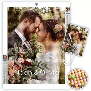 Adult Custom Diamond Painting Kit - Personalized Diamond Art, Customize Your Image - Round 12*16inch or 14*14inch