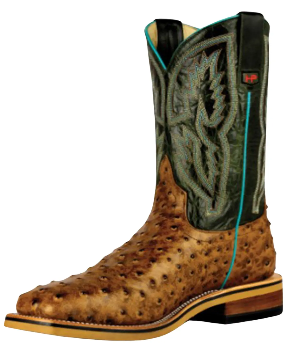 Horse Power Men's Men'S Ostrich Print Western Work Boot Steel Toe - Hpw2503