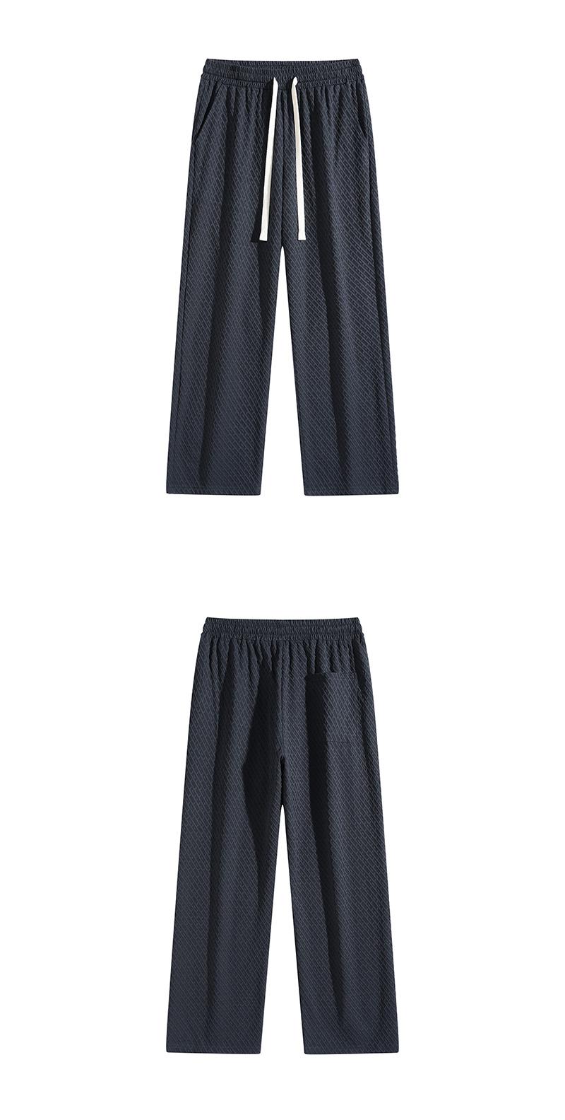 Men's simple casual pants, thin style for autumn, loose straight-leg design, soft and skin-friendly, breathable and versatile for daily wear.