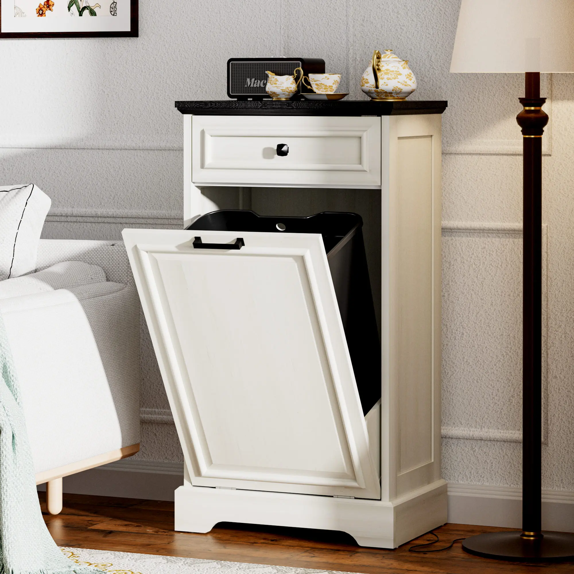 Antique White and Black