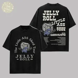 Jelly R. Shirt - The Little Ass Shed Tour 2026 Shirt High-Quality Country Music Graphic Tee, Concert T-Shirt, Unisex Heavy Cotton Shirt, Music Fan Merch Gift