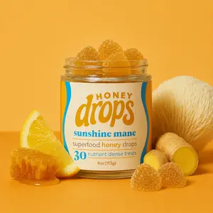 Pure Honey Energy Gummy | Lion's Mane, B12, Lemon & Ginger
