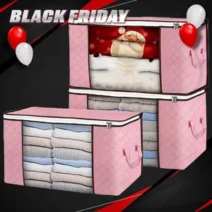 Large Capacity Storage Bags for Clothes, Foldable Blanket Organizer for Bedroom and Closet, Home Storage Solutions, Foldable Design