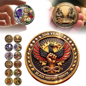Creative collection of 3D commemorative coins
