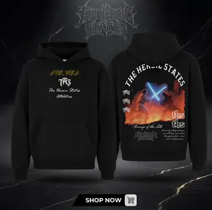 TheHeroic States-Space dark warrior aesthetic D.Vader The Final Duel Edition Double Printed Oversize Lightweight T shirt Hoodie Sweashirt Tee TV Series Graphic Design Top Cotton Streetwear Movies T-Shirt Clothes Menswear Womenswear vintage men's shirt