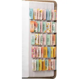Spanish  Tabs (Large Print, Easy to Read),  Journaling Book Tabs, Christian , 66  Tabs Old and  Testament, Includes Catholic Books and 9 Blank Tabs - Alegria Theme