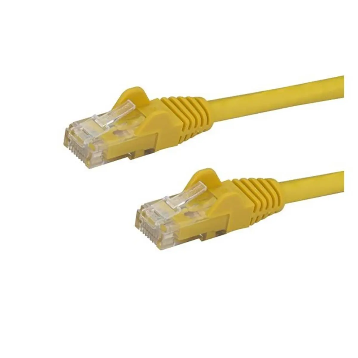 Startech N6PATCH8YL 8 ft. Cat6 Snagless Ethernet Cable - Yellow, 24 AWG Copper, 50-Micron Gold-Plated Connectors, ETL Verified, High-Quality 24 AWG Copper Wire, Installation-Ready