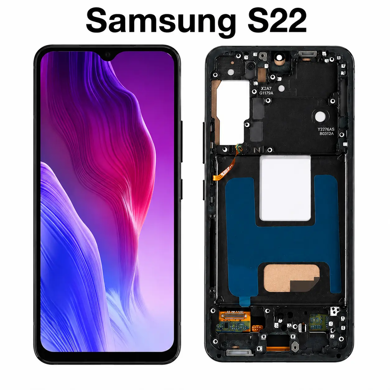 LCD Display Touch Screen Digitizer Frame for Samsung Galaxy S22 5G Phone Repair Replacement Part