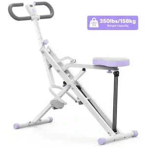 2-in-1 Squat Rowing Machine – Foldable Leg Trainer for Home Gym