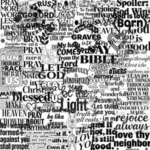 50 Transparent Bible Inspirational Stickers, Creative Christian Phone Case Notebook DIY Wall Art Decals, No Glue Required