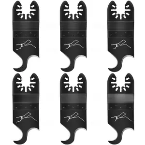 Oscillating Multi Tool Hook Knife Blades for Cutting Carpet Roofing Shingles Cardboard Soft Materials Includes Storage Bag