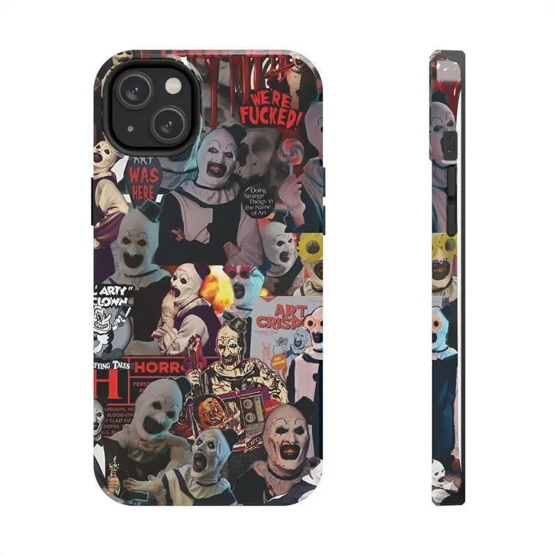 Art the Clown Terrifer 3 Smartphone Casing - Handheld Cellphone Case Compatible with iPhone X,11,12,13,14,15,16 & Samsung S22,S23,S24,S25 Devices - Check Available Sizes 46, Accessories