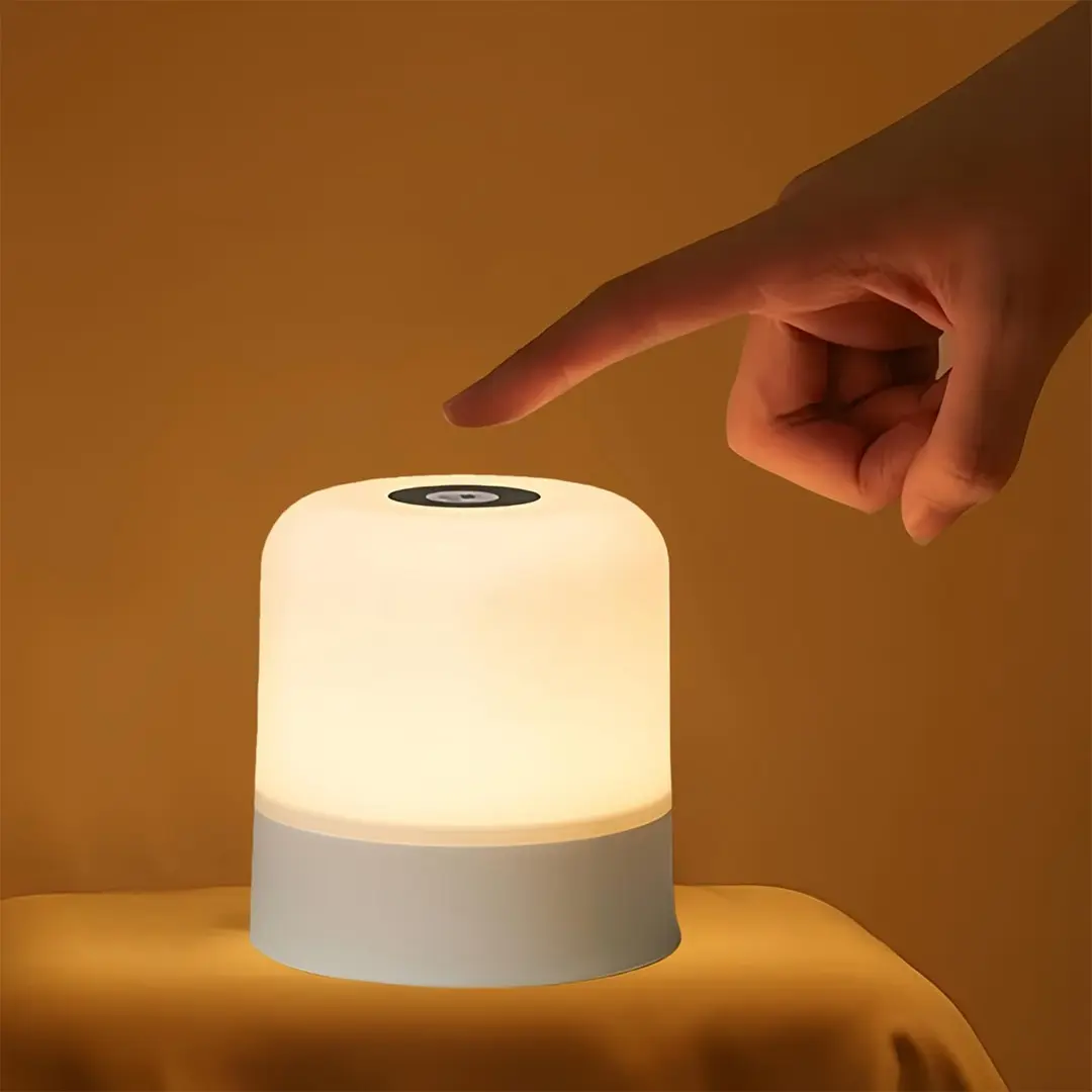 Portable Night Light, 3 Colours Egg Light, Touch Small Rechargeable LED Cordless Table Lamp&Bedside Lamp Dimmable Light Bedroom, Living Room, Study, Led Desk Lamp