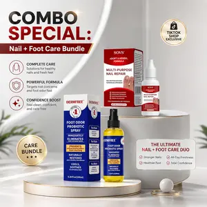 Combo Special:  Nail + Foot Care Bundle– Multi-Purpose Nail Repair & Foot Odor Probiotic Spray Combo - 15ml /30ml Upgraded Safe Formula for Full Course Nail Restoration summerwins,summerwins