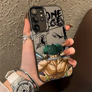 Three sword style popular anime Zoro Phone Case Protector Suitable for Samsung Galaxy S26 S25 S24 A37 A57 A17 A07 A56 A26 A36 A55 A35 A06 A16 A05 A14 A24 A34 A54 A15 A05s A04e A25 S23 S22 S21 S20 FE Ultra Plus Edge 4G 5G Anti Fall Matte Back Cover