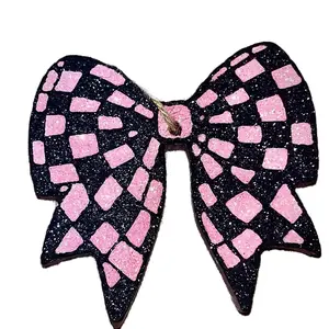Checkered Bow Car Freshie Handmade Air Freshener for Cars, Lockers, and More - Handmade to Order, Choose from Various Scents and Colors fragrances cute carfreshies of tiktok