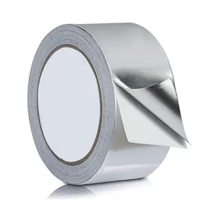 High Temperature Resistance Aluminum Foil Tape Kitchen Pipe Repair Tape Adhesive Waterproof Tape Sealing Foil Heat Insulation Leak Proof Tape