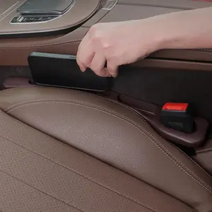 Car Organizer Universal 2-Piece EVA Waterproof Seat Gap Filler with 2 Grooves Anti-slip Gap Adjuster for SUV Consoles Eco-Friendly Material Compact Practical Auto Interior Accessory