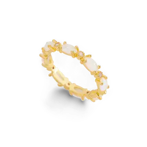 Eternity Fire Opal Ring