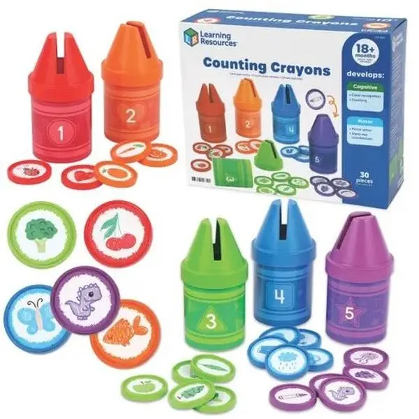 Learning Resources Counting Crayons, build number and color skills Learning Resources Counting Crayons, build number and color skills