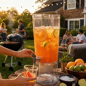 【Mother's Day Gifts】Lifewit 1.1 & 1.7 Gallon Drink Dispenser with Lid & Stand BPA-Free for Juice Soda Tea Lemonade Detachable Party-Ready  4L & 6L Capacity Leak-proof ABS Spout Beverage Serving #SummerVibes