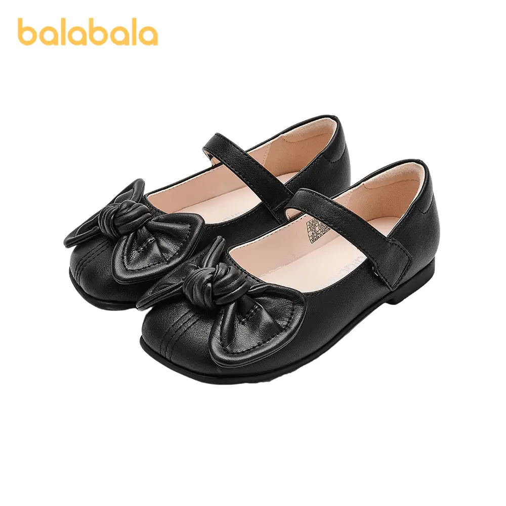 Balabala children's shoes children's princess shoes girls sandals 2025 summer new bow shoes fashionable match