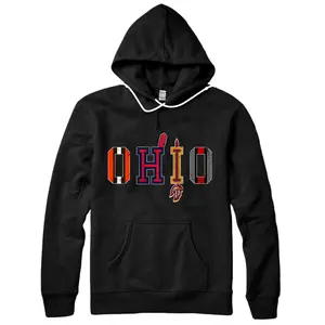 Personalized OHIO Sports Forever Vintage Cleveland & Columbus Fan Gift Pullover Hoodie