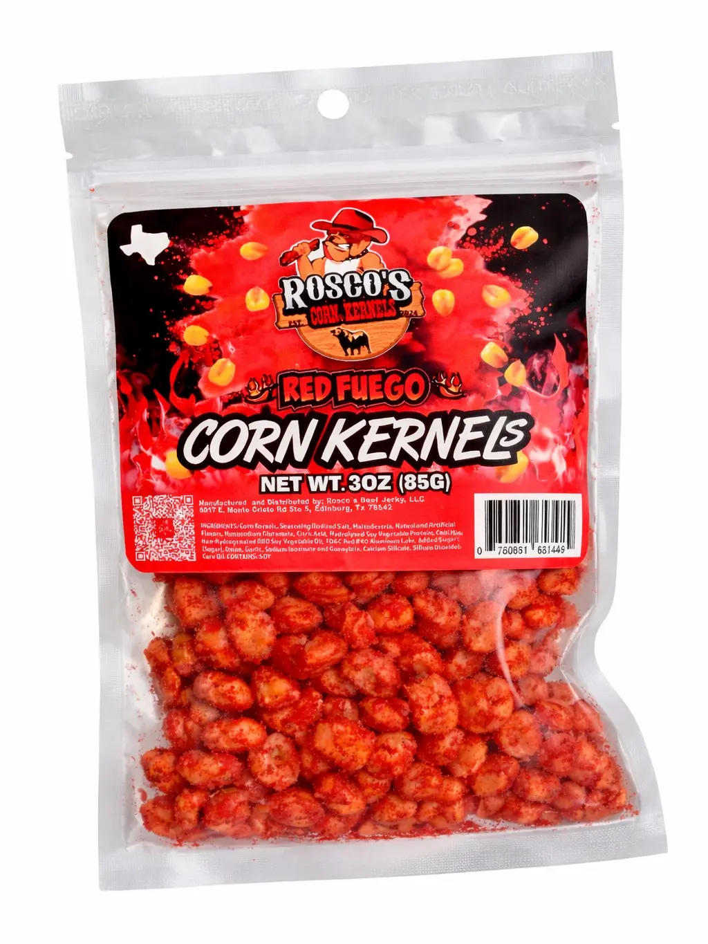 Rosco's RED FUEGO Corn Kernels Rosco's RED FUEGO Corn Kernels