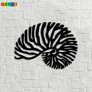 1pc Ammonite Metal Wall Art, Intricate Ammonite Statue Mural, Ideal Gift for New Year, Easter, Fossil & Nature Enthusiasts, Weather-Resistant Metal Wall Decor Wall Sculptures, Perfect for Home Wall & Garden Fence, Unique Geological Decor Accent