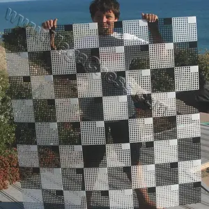 MegaChess Hard Plastic Giant Chess Board with 7 Inch Squares