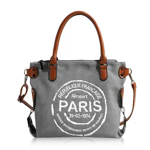 Large Canvas Tote Bag for Women Versatile Multi-Pocket Crossbody Shoulder Bag, Stylish and Cute Tote