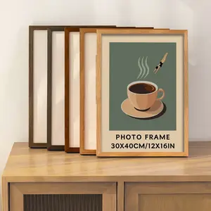 3pcs A4 21x30cm/30x40cm Mdf Wood Frame, Bedroom Living Room Home Decoration, Wall Art Picture Frame, Tabletop and Wall Mounting, Home Office Frame