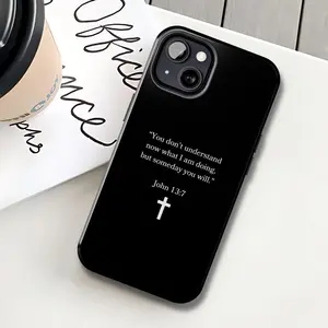 Bible scripture phone case, John 13:7 verse iP cover, Christian cross, Catholic faith, Religious Minimalist, Tough Case - MagSafe Tough Case - Case for iP 16 15 14 13 12 11 X Promax Plus - S25 S24 S23 S22 S21 Ultra