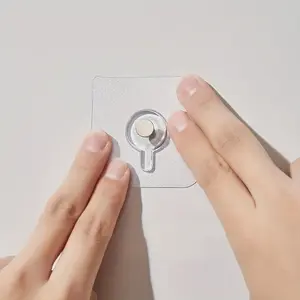 8pcs Punch-free Wall Hooks, Strong Load-bearing Adhesive Hook, Self Adhesive Hooks, Photo Frame, Wedding Photo, Household Hanging Nail, Invisible Traceless Hanging Hook