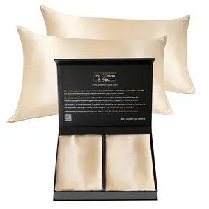 22 Momme Mulberry Silk Pillowcase Pair, Zipper Closure, Champagne