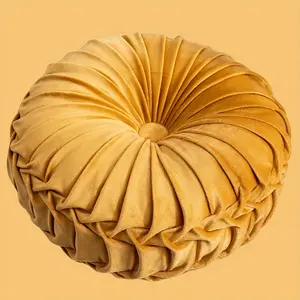 A Round, Stylish Nordic-designed Wheel Pillow, Perfect As A Sofa or Tatami Cushion Under A Bay Window. This Pumpkin Cushion Is An Ideal Choice for Home Decor in The Bedroom or Living Room.