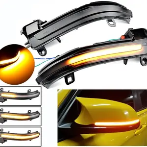 💡🚗 1 Pair BMW Dynamic Sequential LED Mirror Turn Signal Lights | Fits 1/2/3/4 Series X1 E84 i3 M2 F87 ✅ Semi-Smoked Lens Error-Free Plug & Play ✅ IP67/E-mark/CE Certified Lifetime Tech Support ✅ Scratch-Resistant Matte Surface | ❌ Not for M3/M4/2 Series