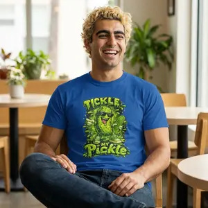 Tickle My Pickle Tee — Funny Cartoon Pickle Graphic T-Shirt