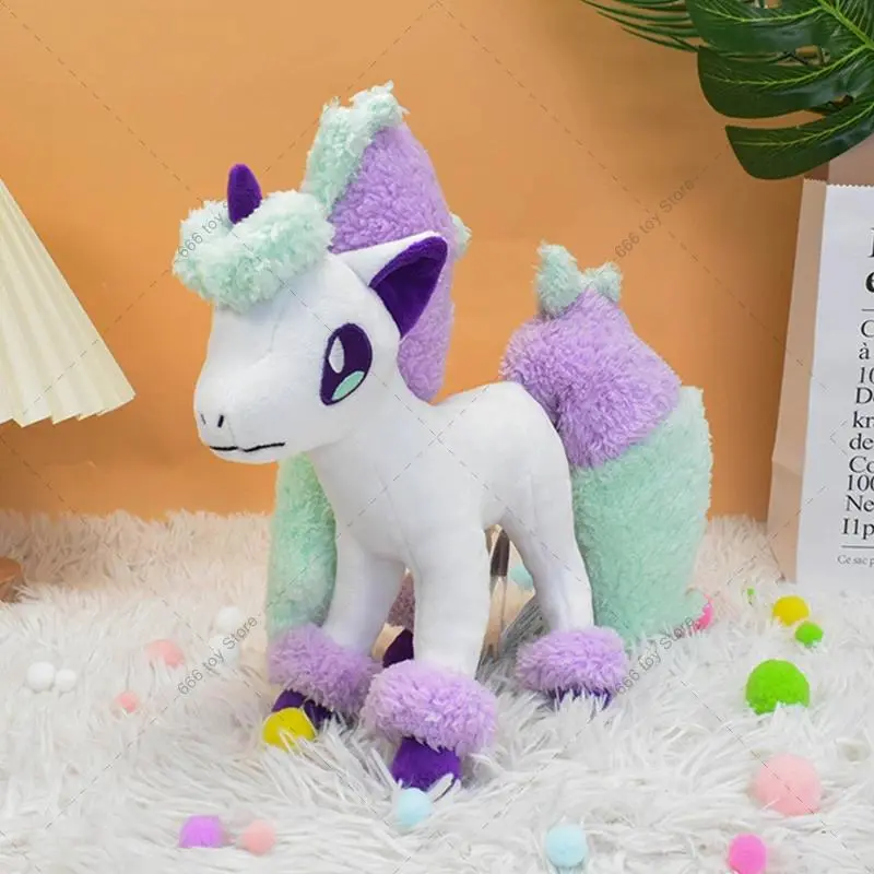 27CM Pokemon Plush Standing Galarian Ponyta Animal Stuffed Toy Cartoon Peluche Dolls Christmas Gift Soft Stuffed Toys