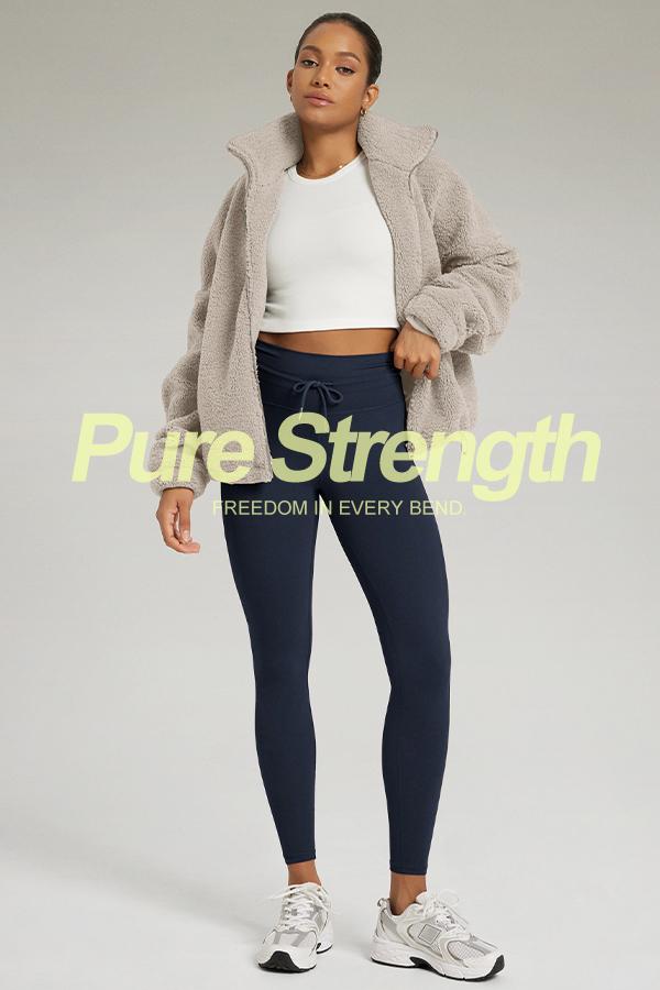 ODODOS Women's Drawstring Tie Daily Leggings 25" / 28" High Waist Workout Yoga Pants