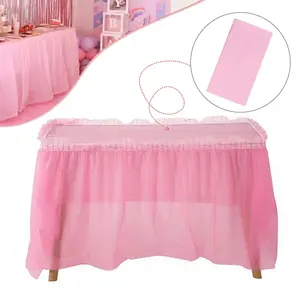 Disposable waterproof plastic tablecloth, suitable for party use, clean and hygienic, Waterproof Oil-proof