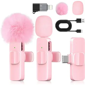 Mini  Microphone for  & Android, Lavalier Microphone with Noise Cancellation, Plug & Play  Mic for YouTube, , Podcast, Live Stream