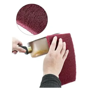 20Pcs Red Scuff Pads , Very Fine Grade Aluminum Oxide Abrasive Pads for Paint Prep Automotive Surface Preparation Sanding Cleaning Woodworking Metal Plastic