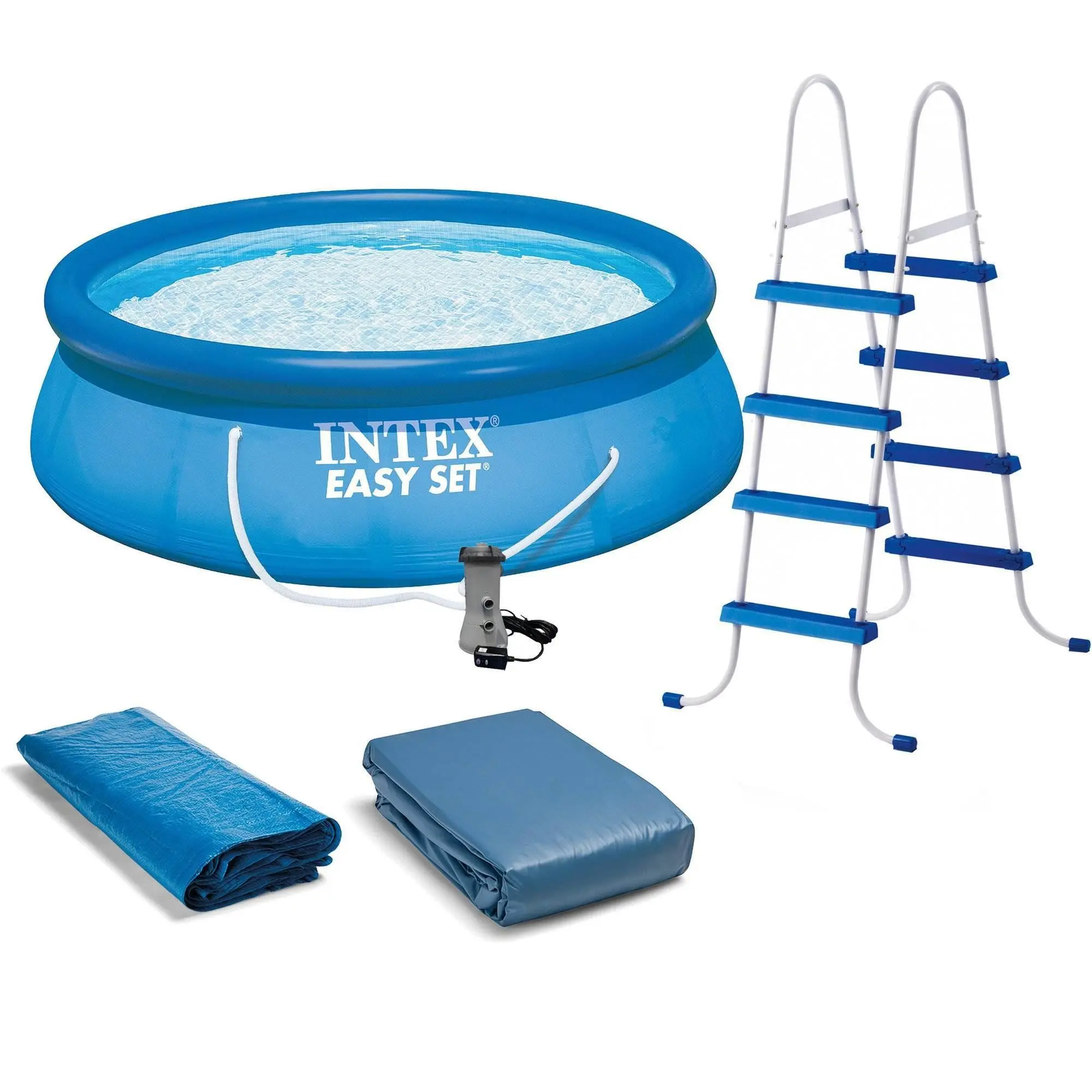 Intex 15ft x 48in Easy Swimming Pool Kit w/ 1000 GPH GFCI Filter Pump 26167EH Intex 15ft x 48in Easy Swimming Pool Kit w/ 1000 GPH GFCI Filter Pump 26167EH