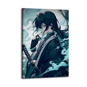 Muichiro Tokito Canvas Painting Oil Painting Wall Art Canvas Poster Decorative Painting Corridor Decoration Home
